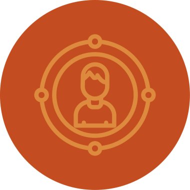 kullanıcı düz simgesi, vektör, illüstrasyon