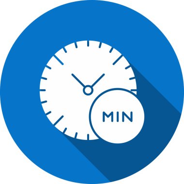 Saat. Web simgesi basit illüstrasyon