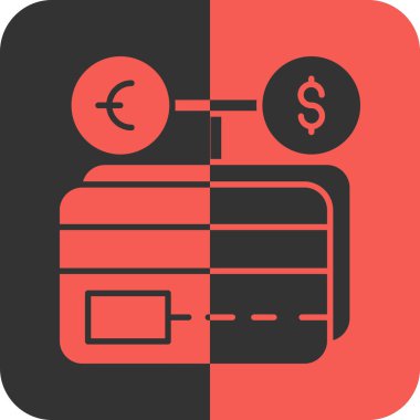 Para değişimi simgesi, düz stil