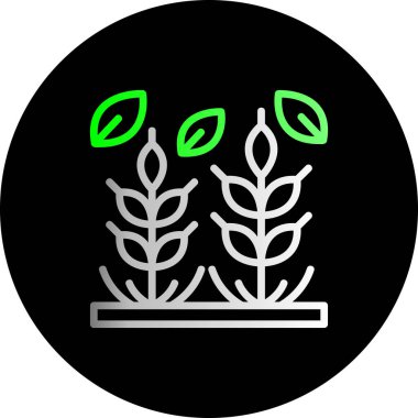 Bitki modern simgesinin vektör illüstrasyonu