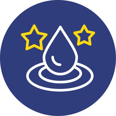 Bir yıldız simgesinin vektör illüstrasyonu