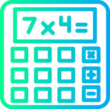 hesap makinesi simgesi vektör illüstrasyonu