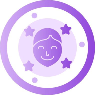 Şirin bir çizgi film karakterinin vektör çizimi