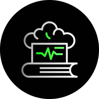 Bulut simgesi vektör illüstrasyonu