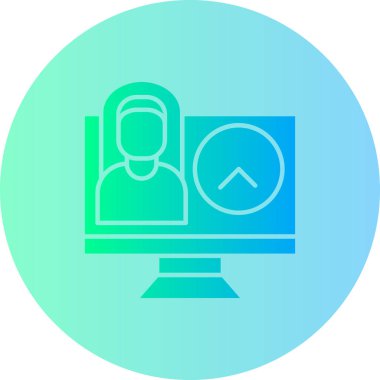 vektör lcd simgesi illüstrasyonu