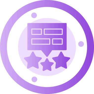 Rozet vektör simgesi modern basit vektör illüstrasyonu