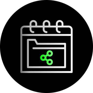 vektör Takvimi Simgesi illüstrasyonu