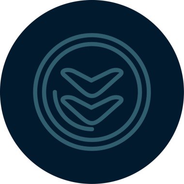 Modern simgenin vektör illüstrasyonu