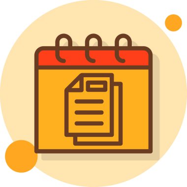 Belge. Web simgesi basit illüstrasyon