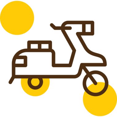 Motosiklet ikonu vektör çizimi tasarımı