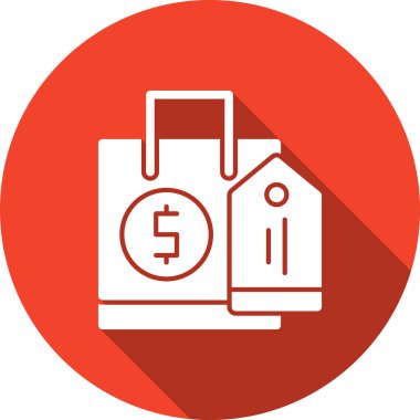 iş ve finans düz ikon vektör çizimi