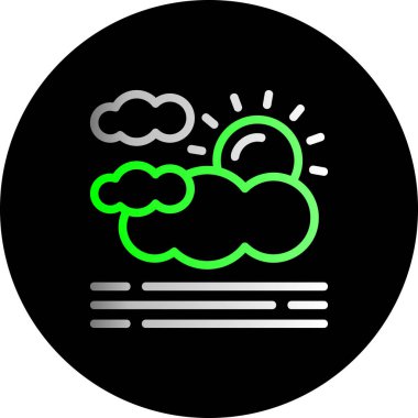 Moda tarzında izole edilmiş bir bulut simgesi