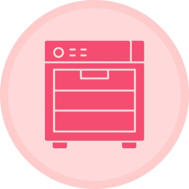 Buzdolabı ikonu. vektör illüstrasyonu