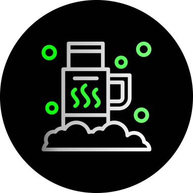 Bir kahve simgesinin vektör çizimi