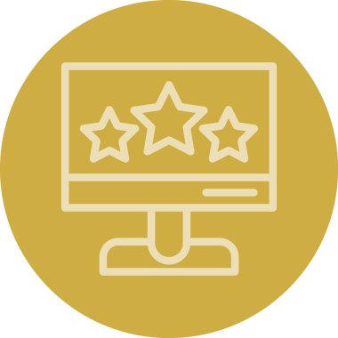 yıldız simgesi vektör illüstrasyonu