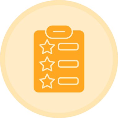 Reyting. Web simgesi basit illüstrasyon