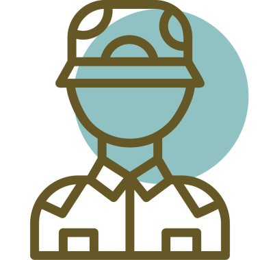 avatar. Web simgesi basit illüstrasyon