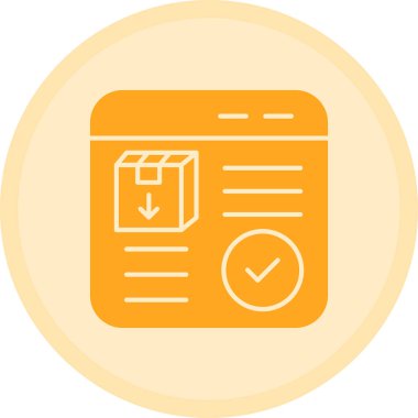 belge simgesi vektör illüstrasyonu