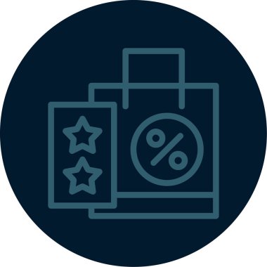 İndirim simgesi vektör illüstrasyonu