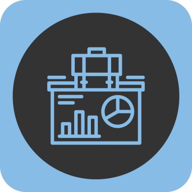  düz sunum vektör simgesi