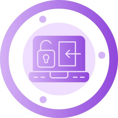 Kilit. Web simgesi basit illüstrasyon