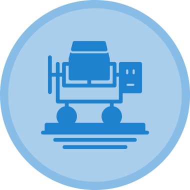 Bir robot simgesinin vektör illüstrasyonu