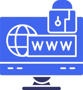 global internet. Basit illüstrasyon