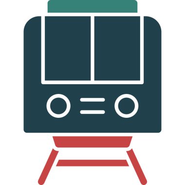 tren simgesi vektör illüstrasyonu