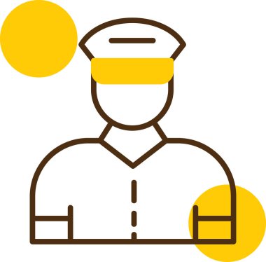 Modern insan simgesinin vektör illüstrasyonu