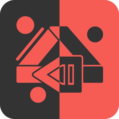 Veri ve teknolojinin vektör simgesi, vektör illüstrasyonu