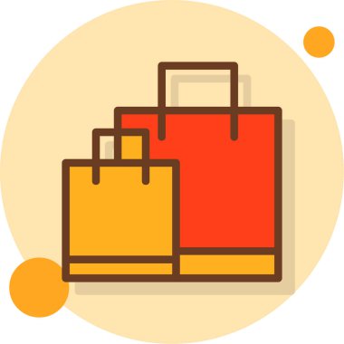 çanta çanta simgesi düz biçimli