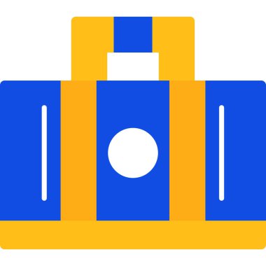 sırt çantası simgesi, basit vektör illüstrasyonu