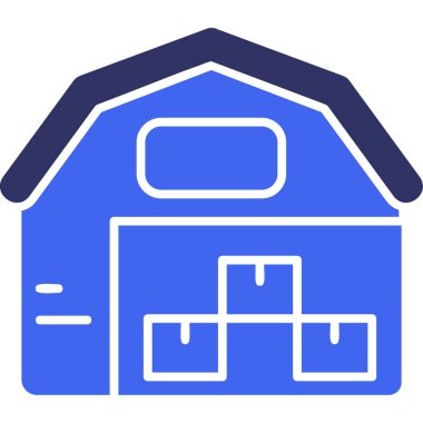 bina simgesi, vektör illüstrasyonu basit tasarım