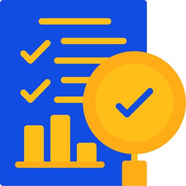 Kontrol listesi. Web simgesi basit illüstrasyon