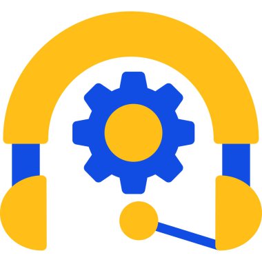 kulaklık simgesi vektör illüstrasyonu