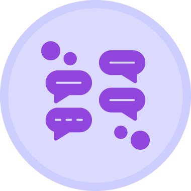 Sohbet simgesi modern vektör illüstrasyonu