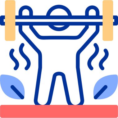 Dambılı bir adamın vektör çizimi