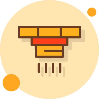 Tahta bir masanın vektör illüstrasyonu