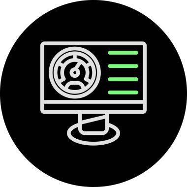 bilgisayar simgesi vektör illüstrasyonu