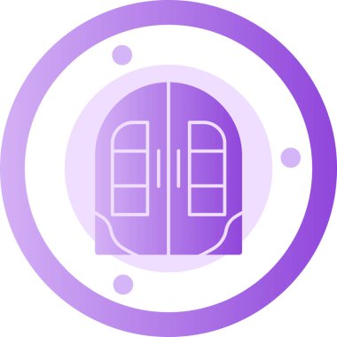 kapı simgesi vektör illüstrasyonu