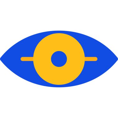 Göz simgesi, basit tasarım. vektör illüstrasyonu.