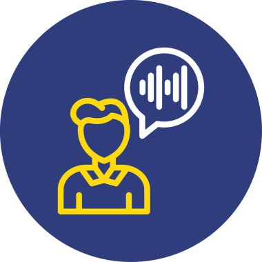 Sohbet simgesinin vektör illüstrasyonu