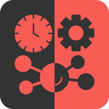 İş yönetimi ikonu. vektör illüstrasyonu