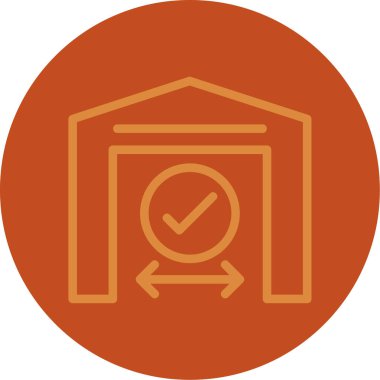 Bir saat simgesinin vektör illüstrasyonu