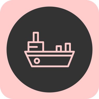 kargo taşıyıcı simgesi vektör illüstrasyonu