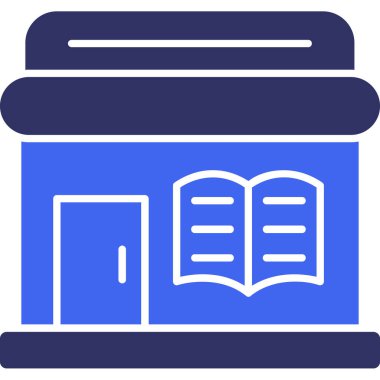 kitap web simgesi basit tasarım