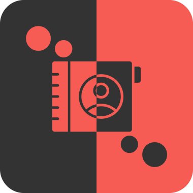 Kamera. Web simgesi basit illüstrasyon