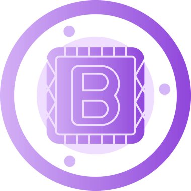 bitcoin. Web simgesi basit illüstrasyon