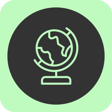 toprak küre simgesi, vektör illüstrasyonu