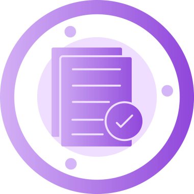 Kontrol listesi. Web simgesi basit illüstrasyon